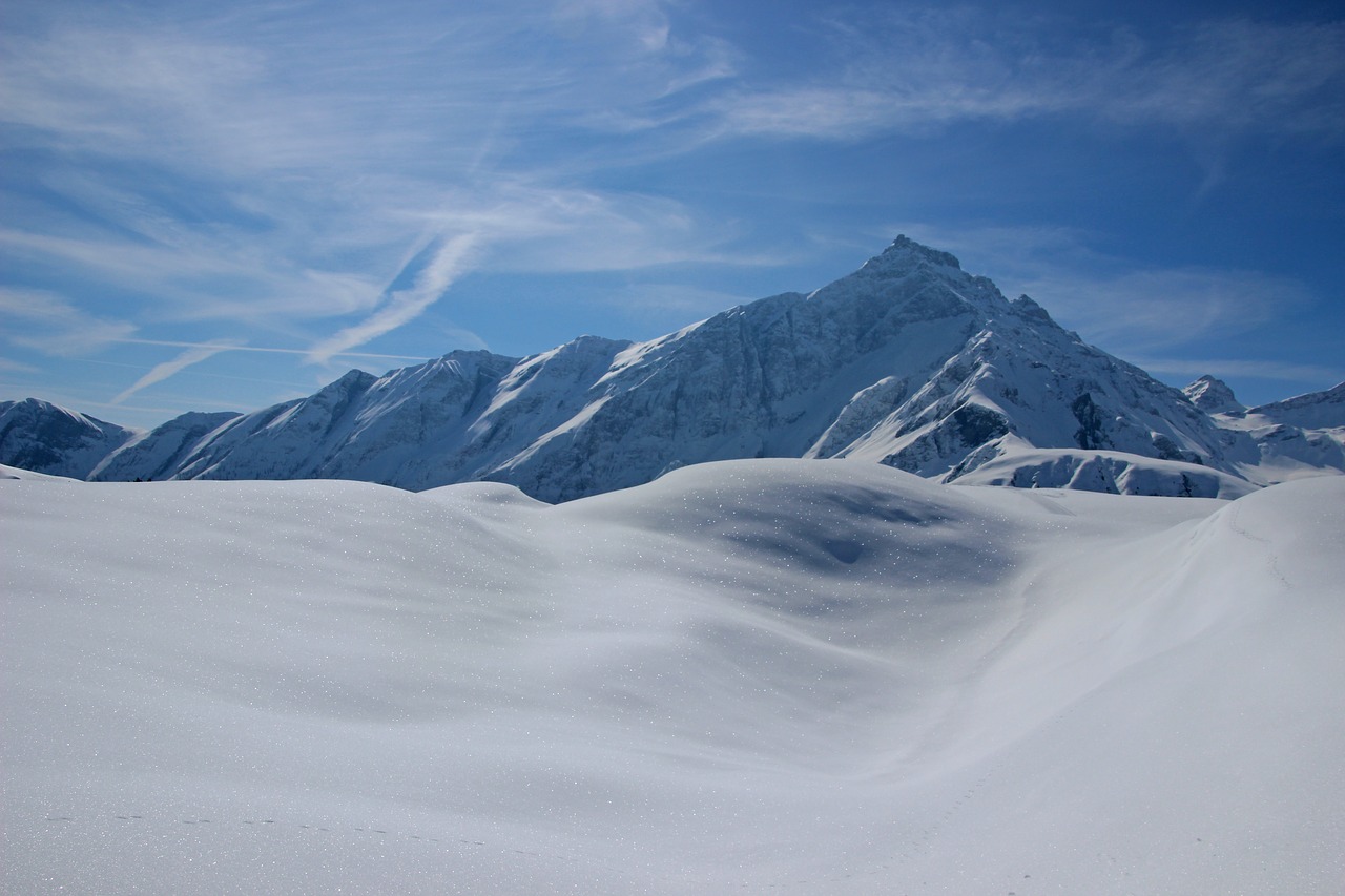 snow mountain winter free photo