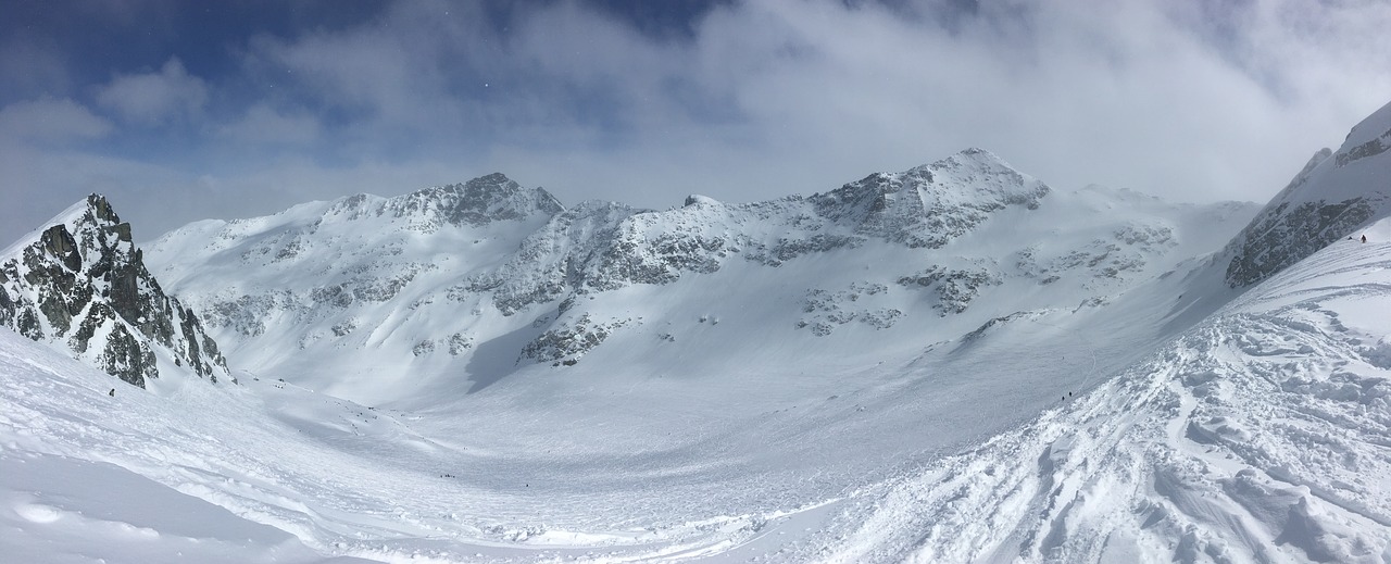 snow winter panoramic free photo