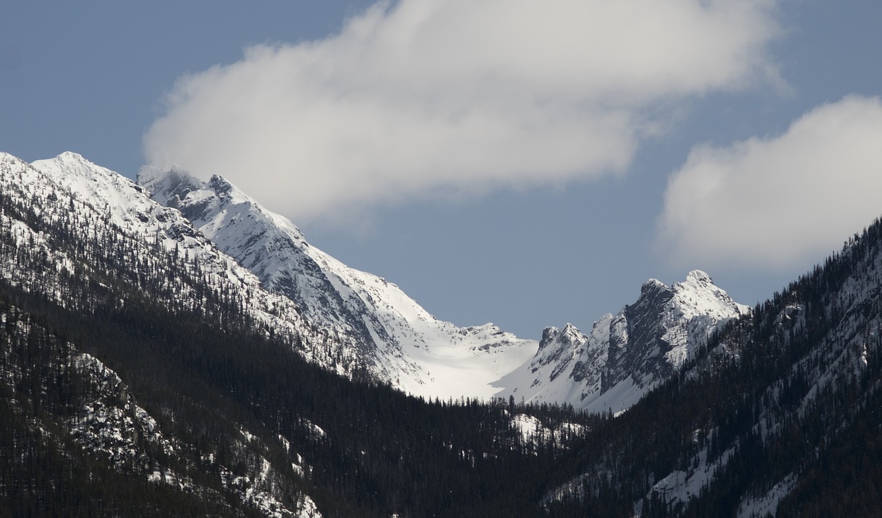 snow mountain panoramic free photo