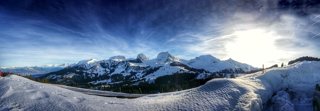 snow panoramic mountain free photo