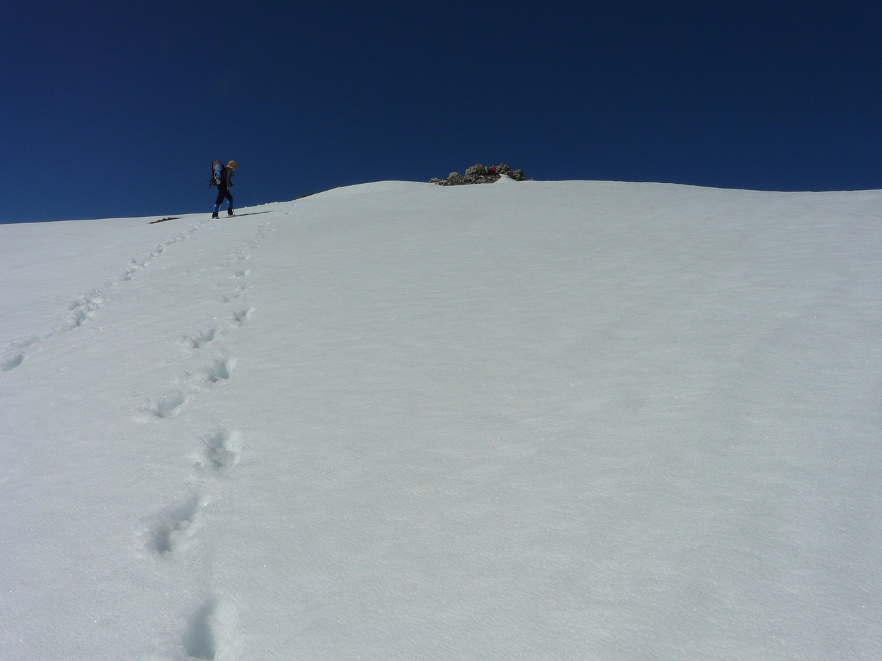 snow  footprints  winter free photo