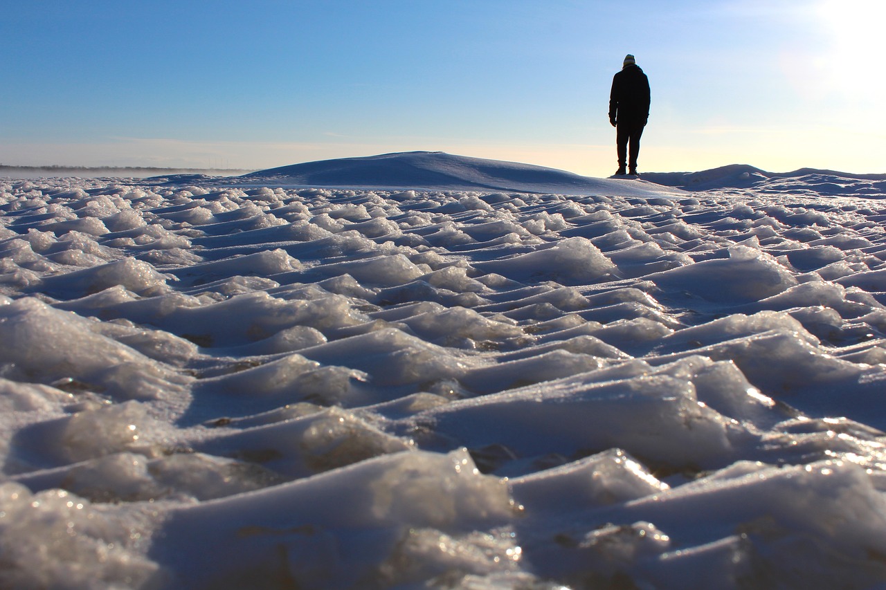 snow  ice  person free photo