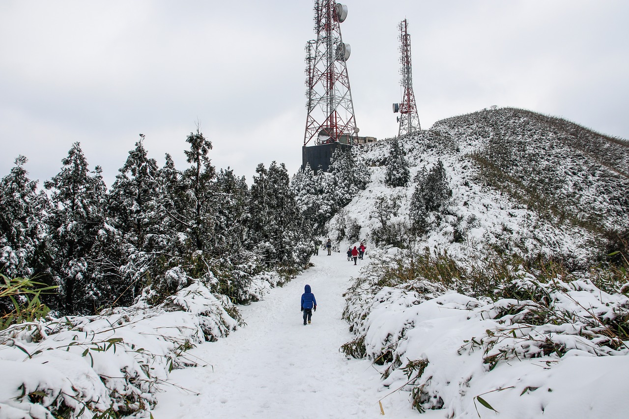 snow  mountain  tower free photo