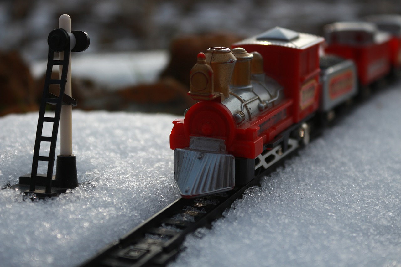 snow  winter  train free photo