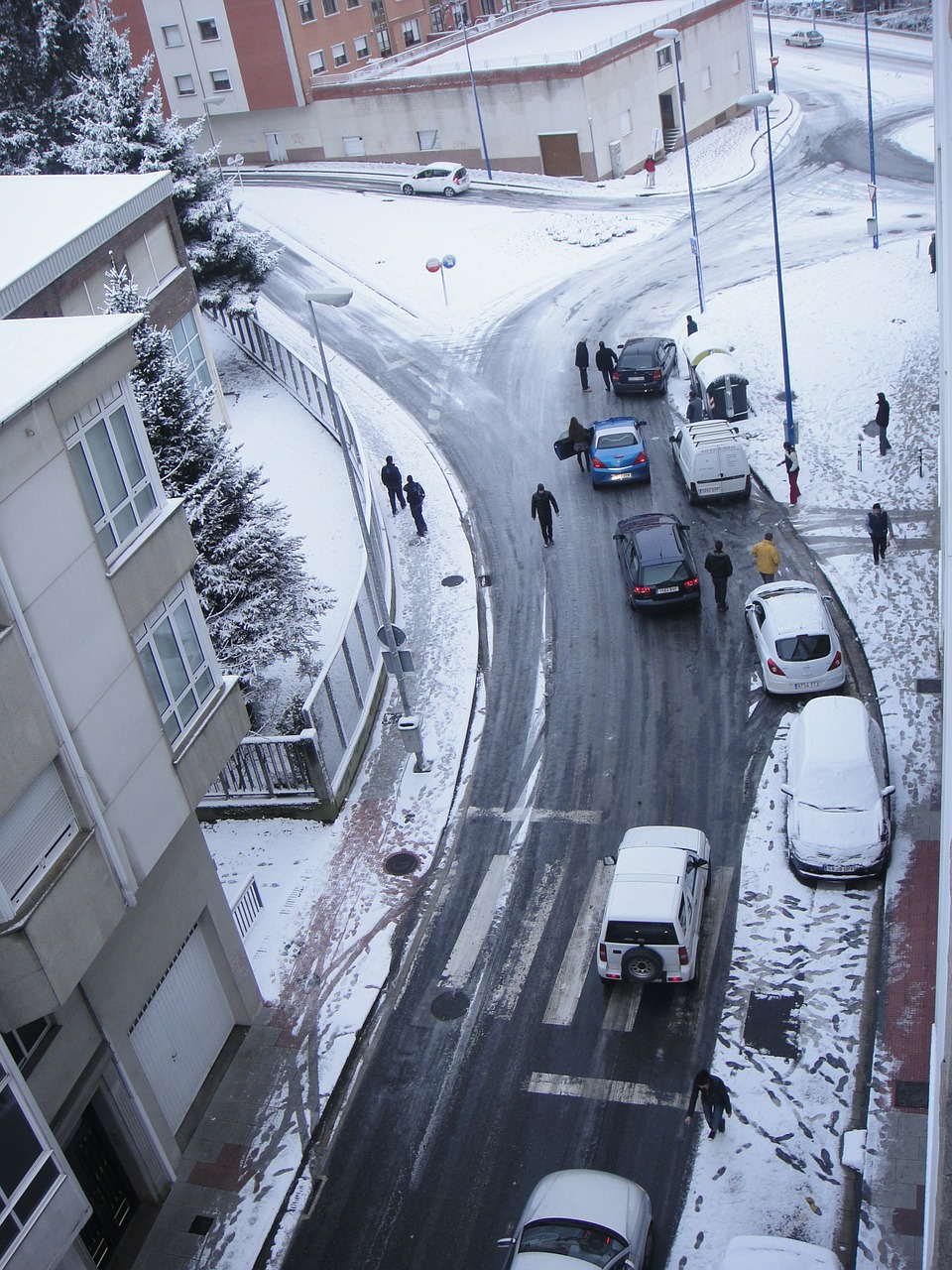 snow jam of traffic nevado free photo