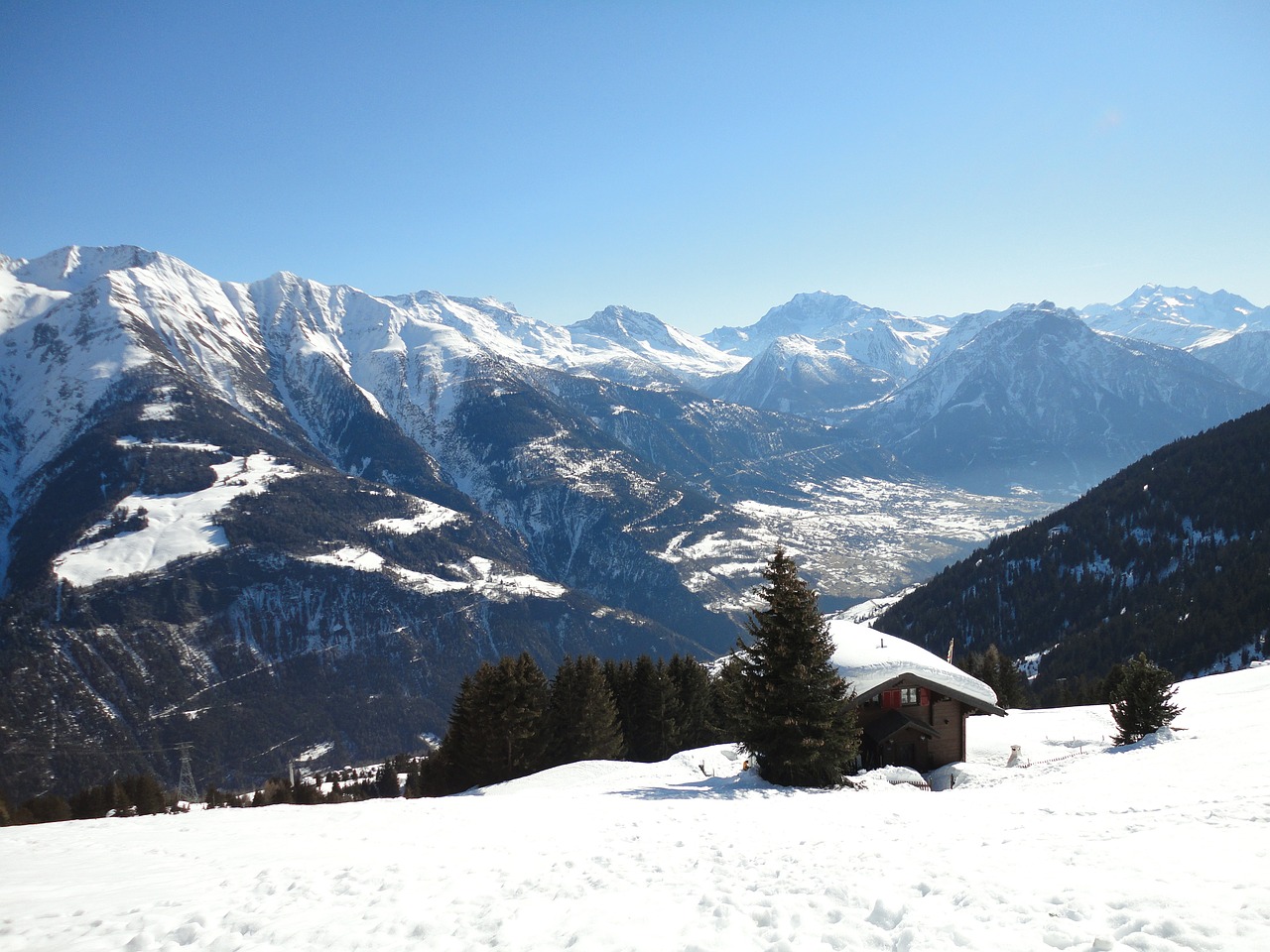 snow winter mountain free photo