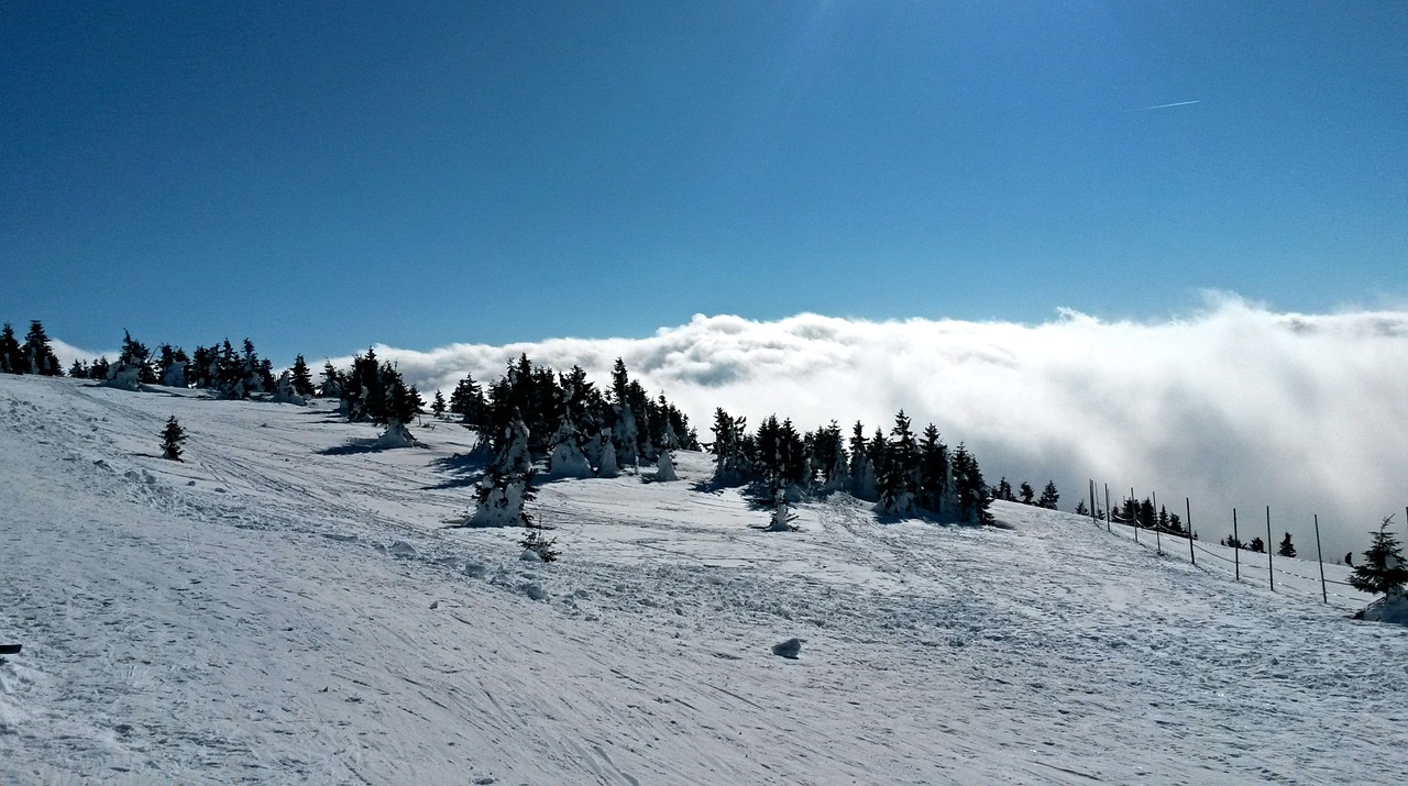 snow sky winter free photo