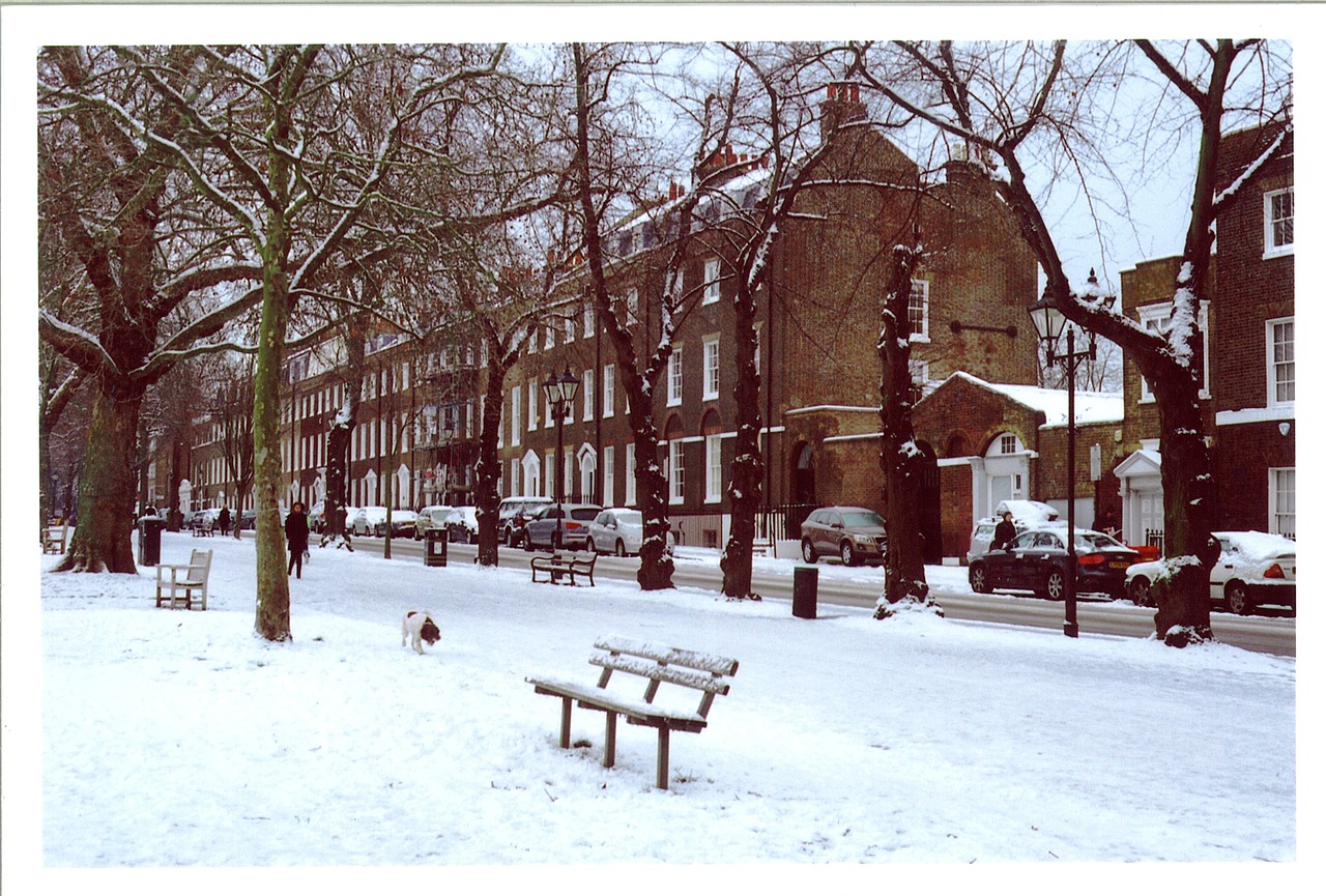 snow london england free photo