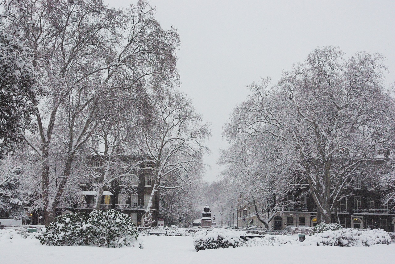 snow london city free photo