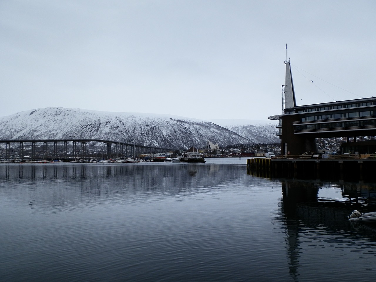 snow tromsø norway free photo