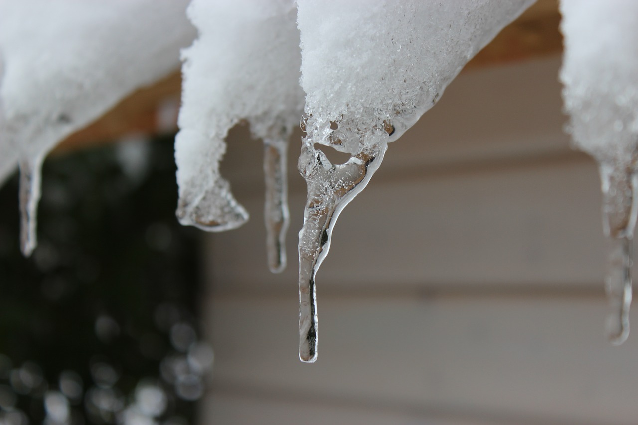 snow icicle ice free photo