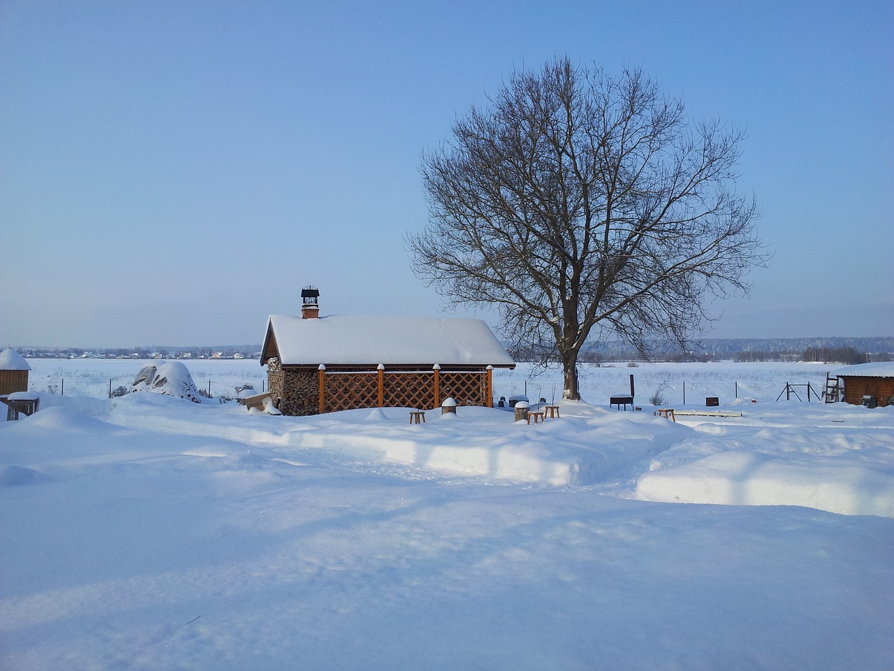 snow winter landscape free photo