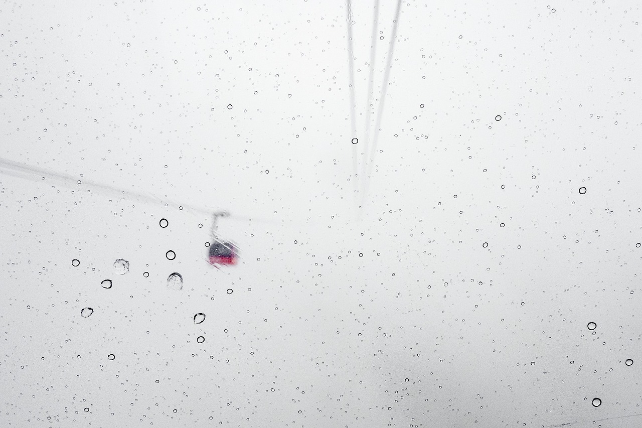 snow blizzard gondola lift free photo