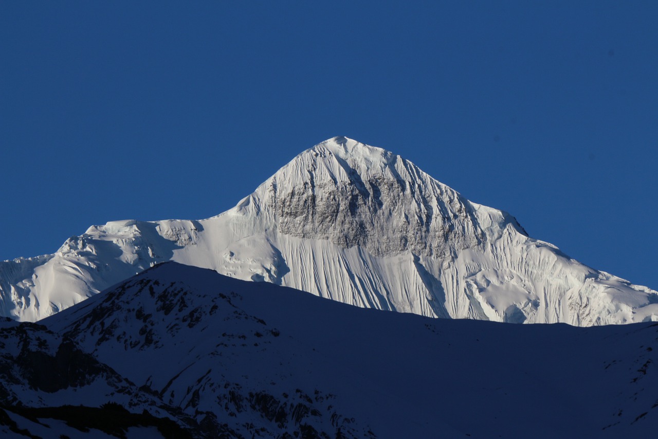 snow mountain scenery free photo