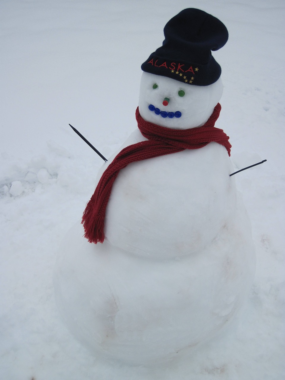 snow snowman christmas free photo