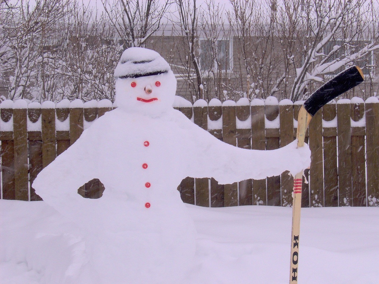 snow snowman december free photo