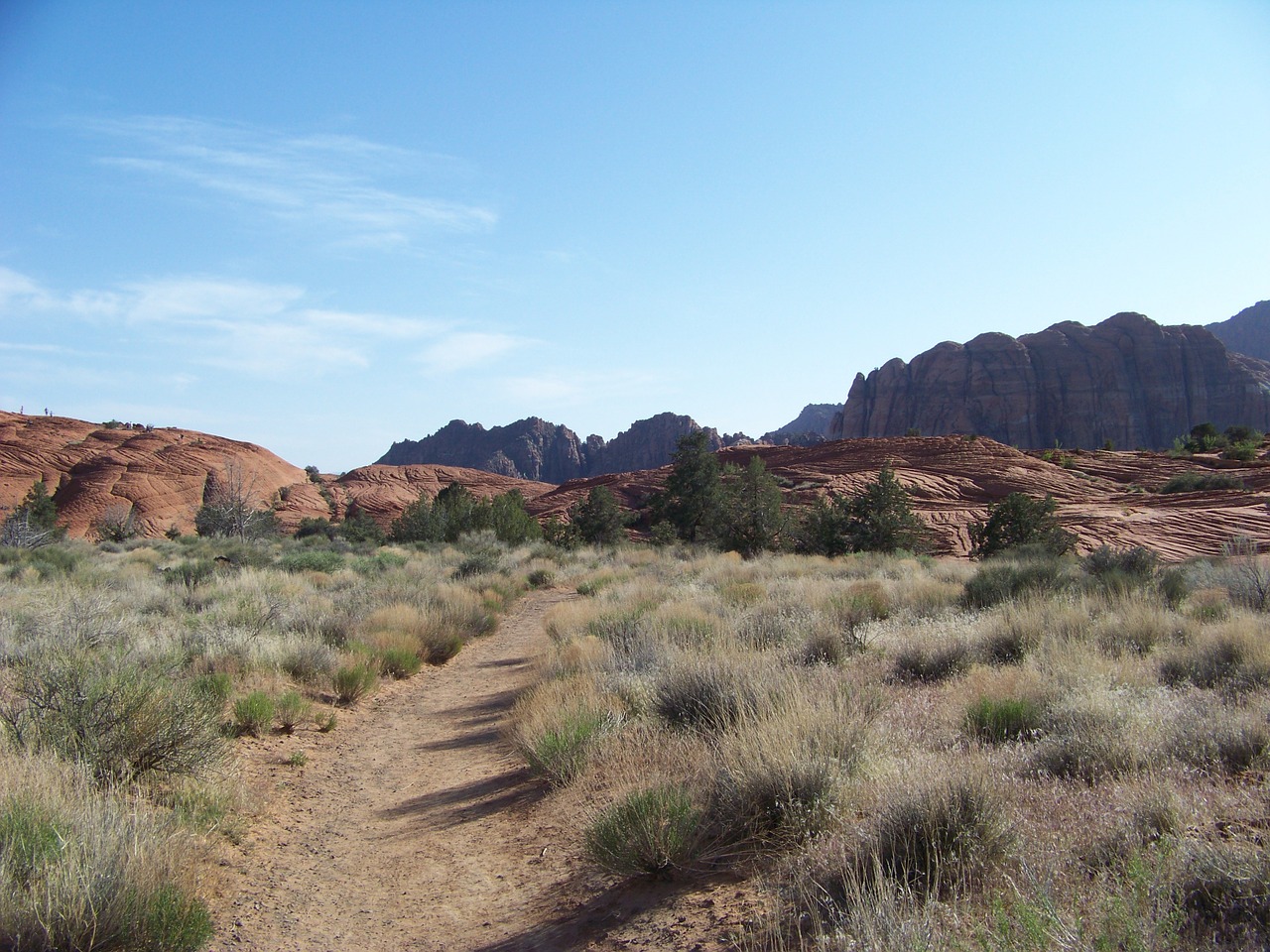 snow canyon climbing hiking free photo