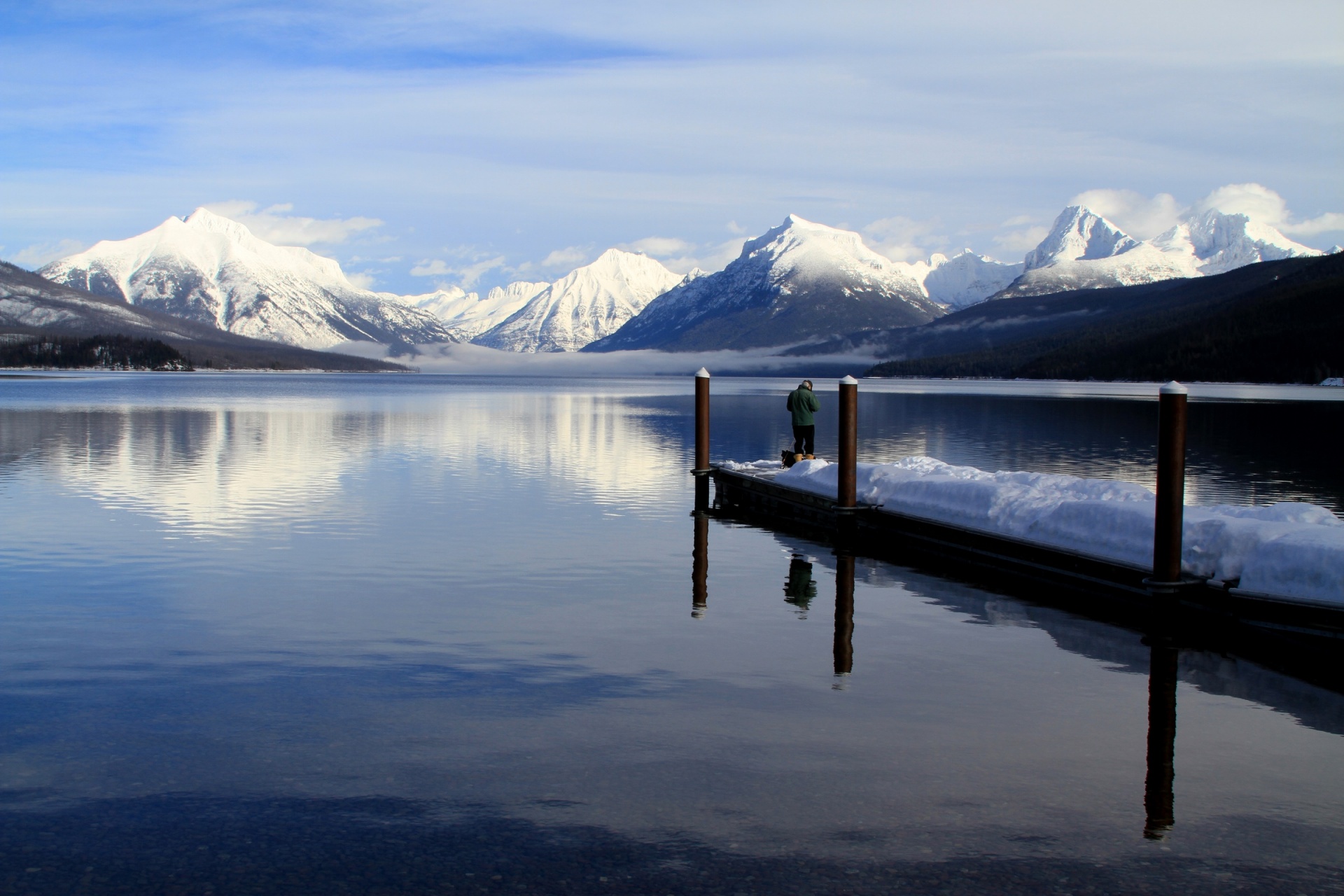 landscape lake mcdonald scenic free photo