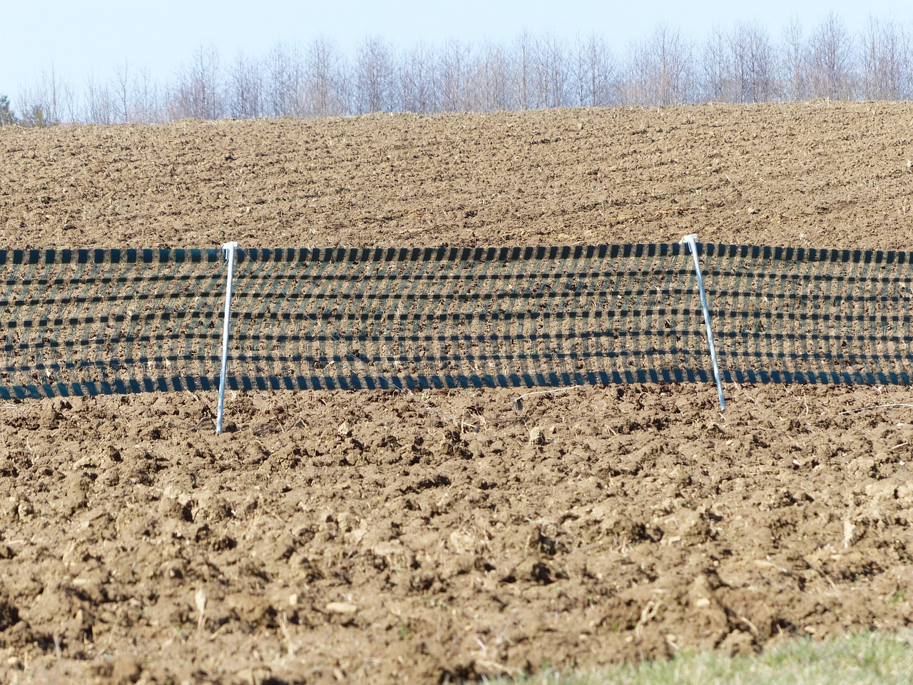 snow fence fence arable free photo