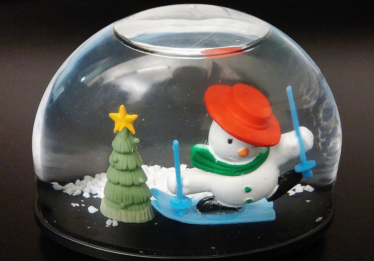 snow globe snow snowman free photo