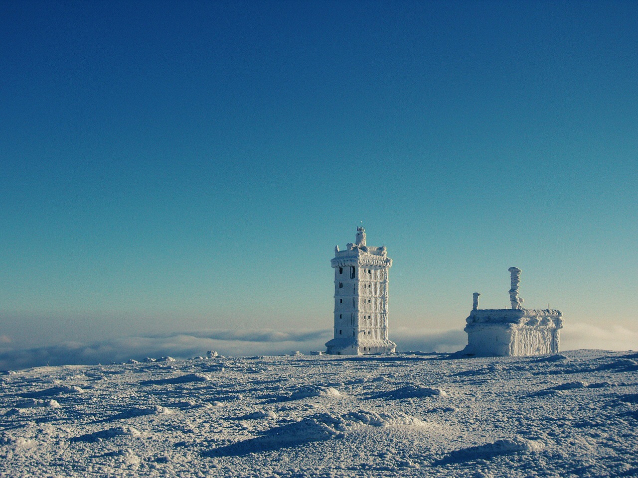 snow landscape snow ice free photo