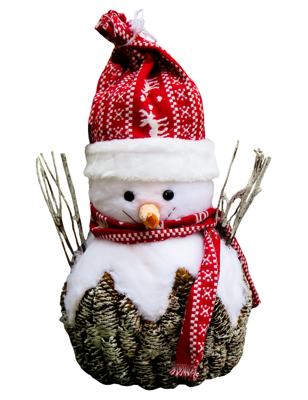 snow man isolated winter free photo