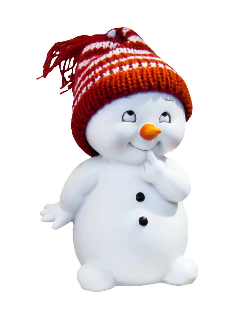 snow man figure winter free photo