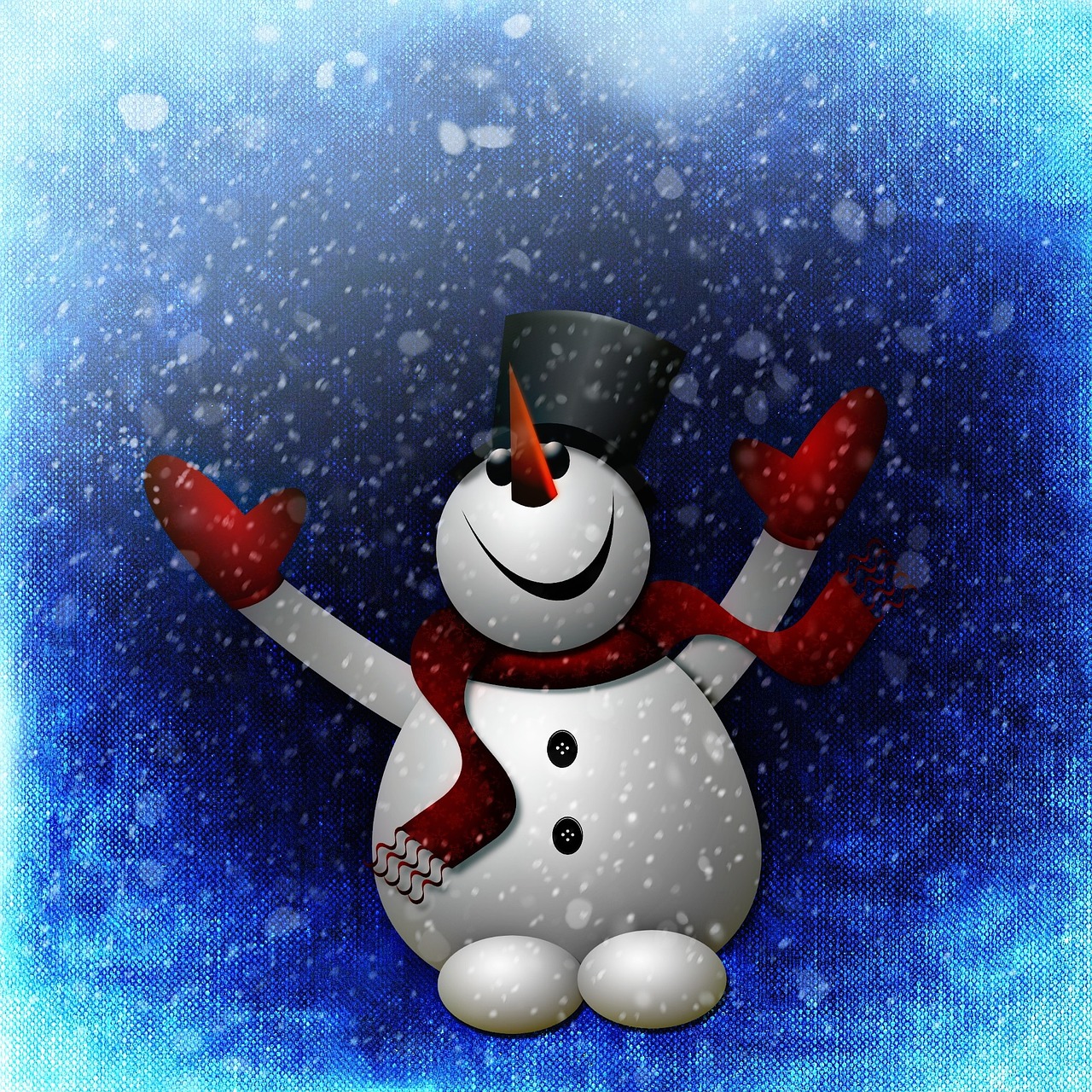 snow man snow cute free photo