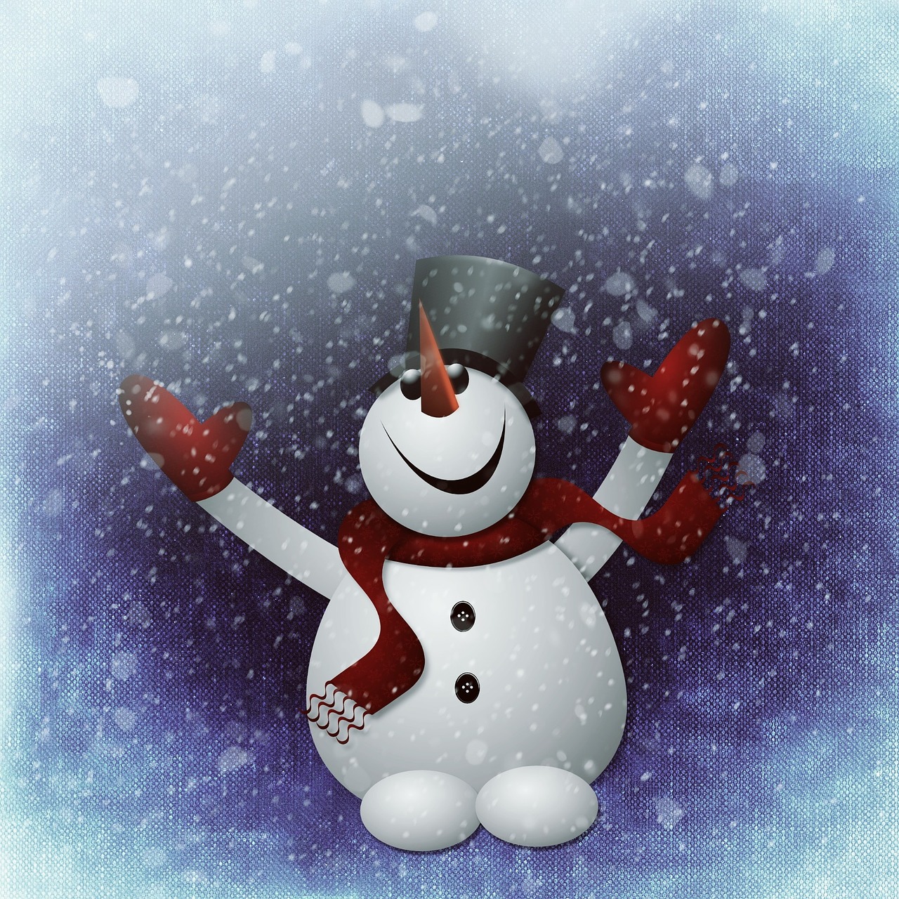 snow man snow cute free photo