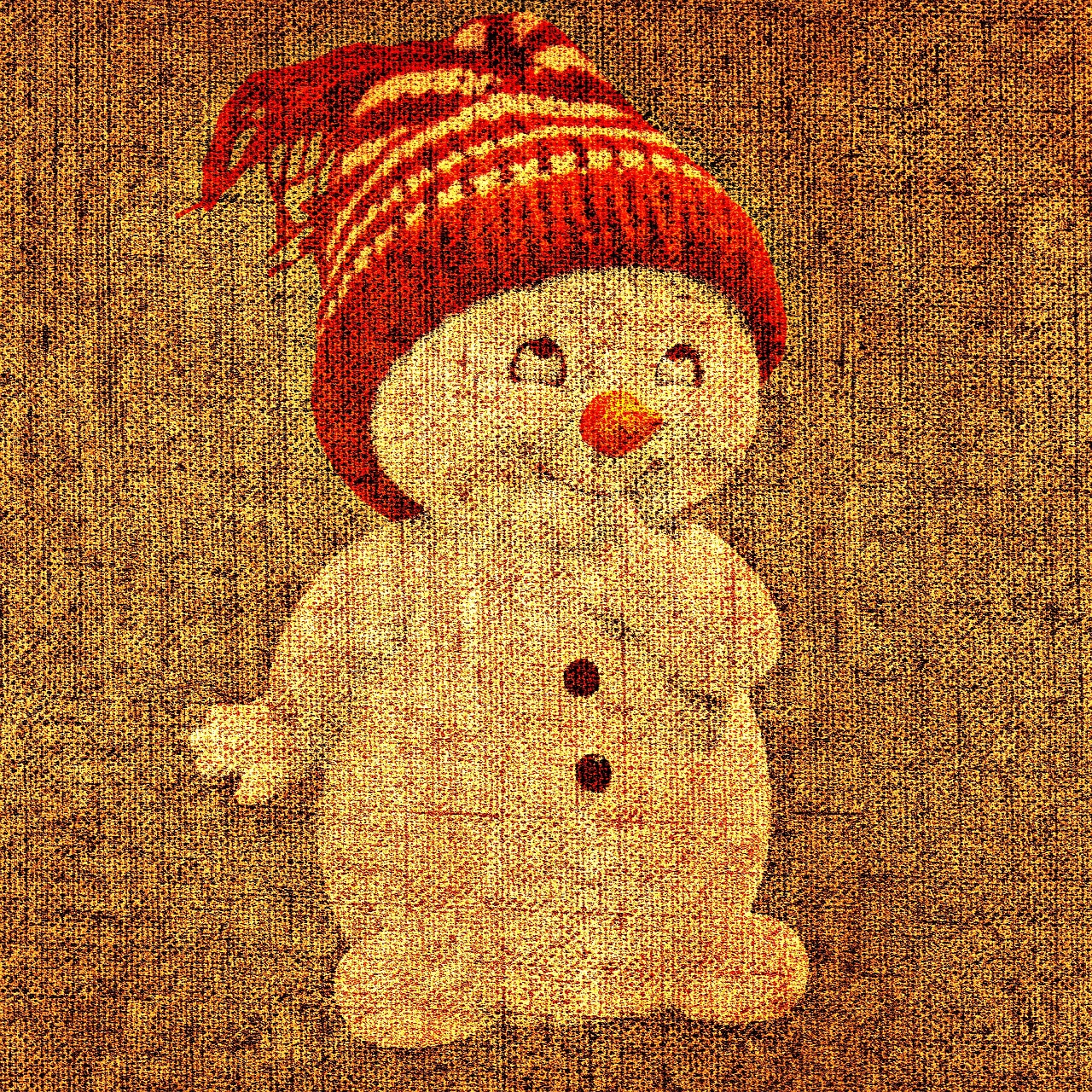 snow man tissue structure free photo