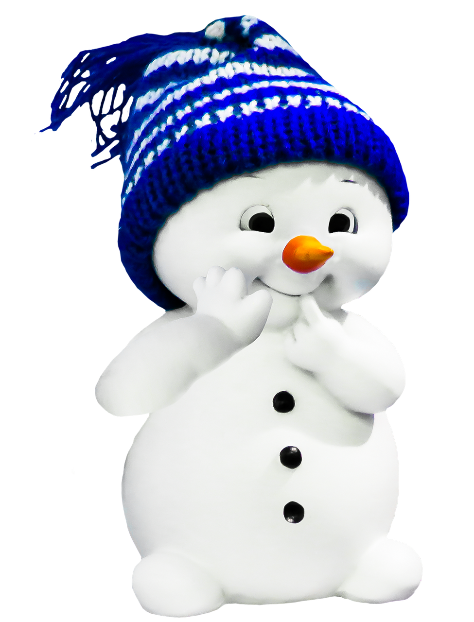 snow man winter figure free photo