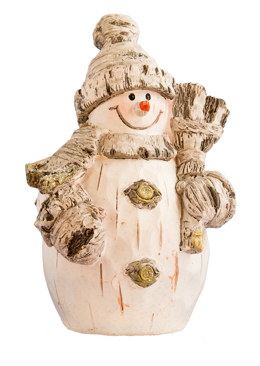 snow man figure christmas free photo