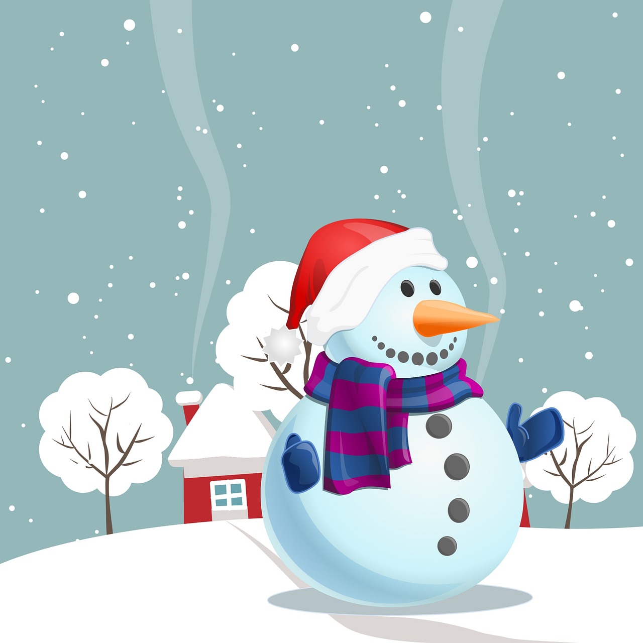 snow man snow merry christmas free photo