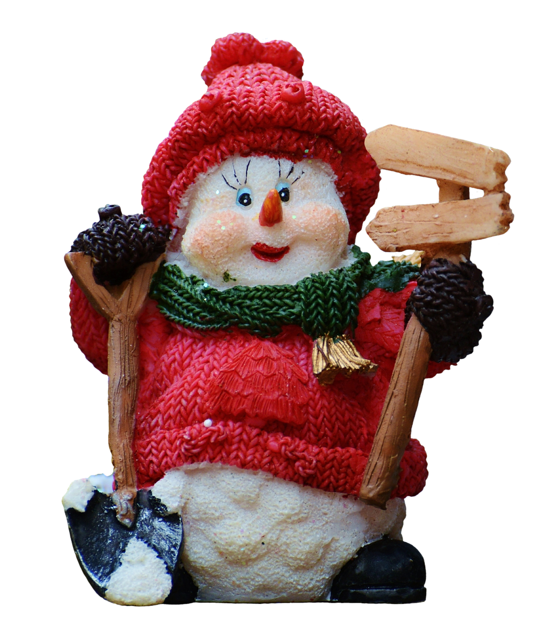 snow man figure christmas free photo