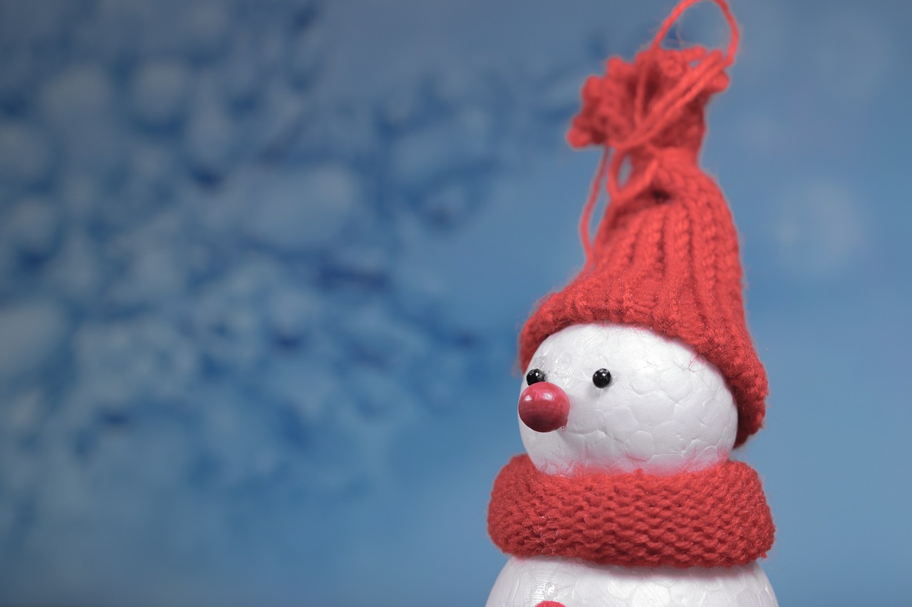 snow man winter cap free photo