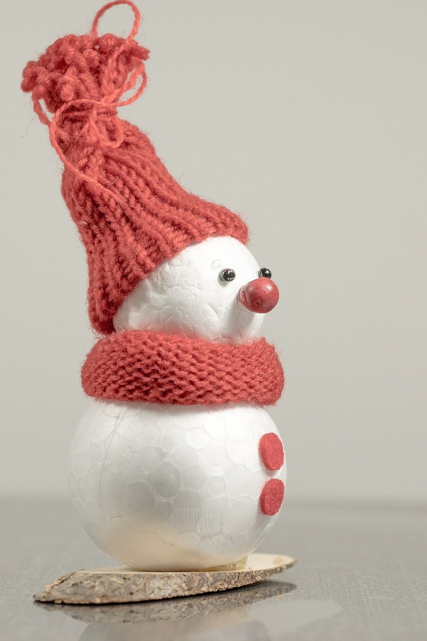 snow man winter cap free photo