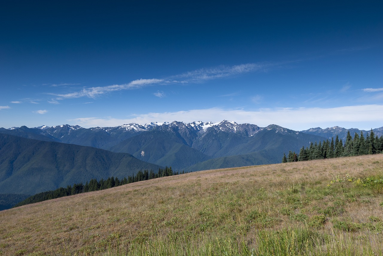 snow mountain the scenery blue sky free photo