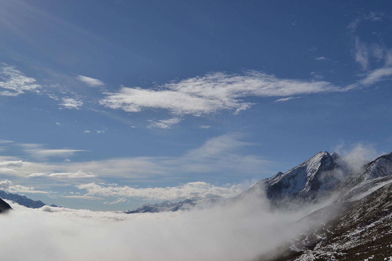 snow mountain the scenery beautiful free photo