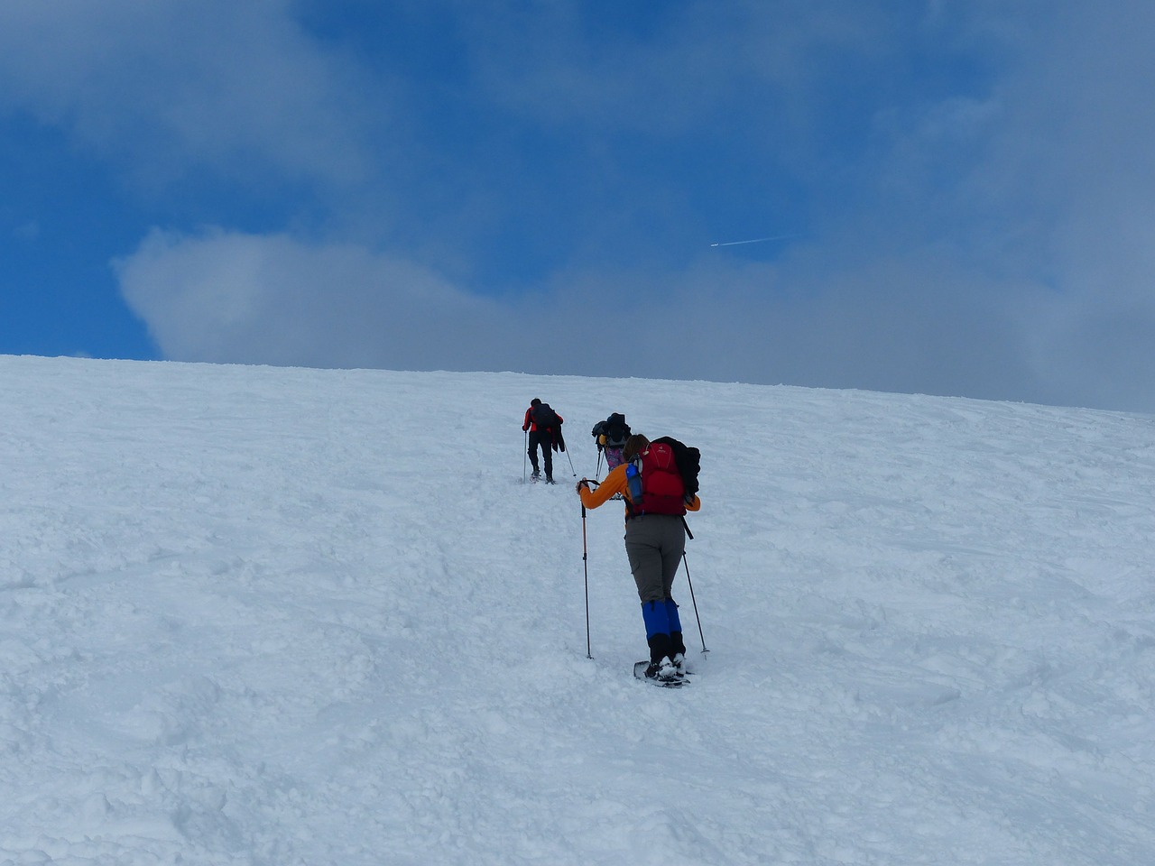 snow shoe trek snow shoes winter free photo