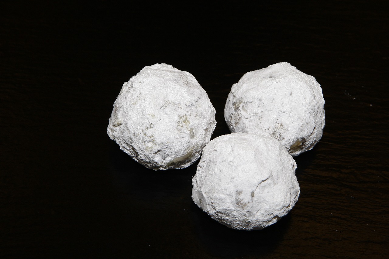 snowballs powdered sugar marzipan free photo