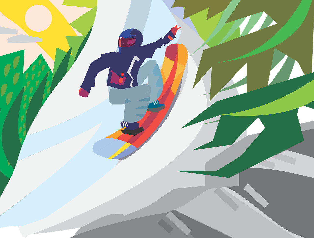 snowboard snowboarding sunny free photo