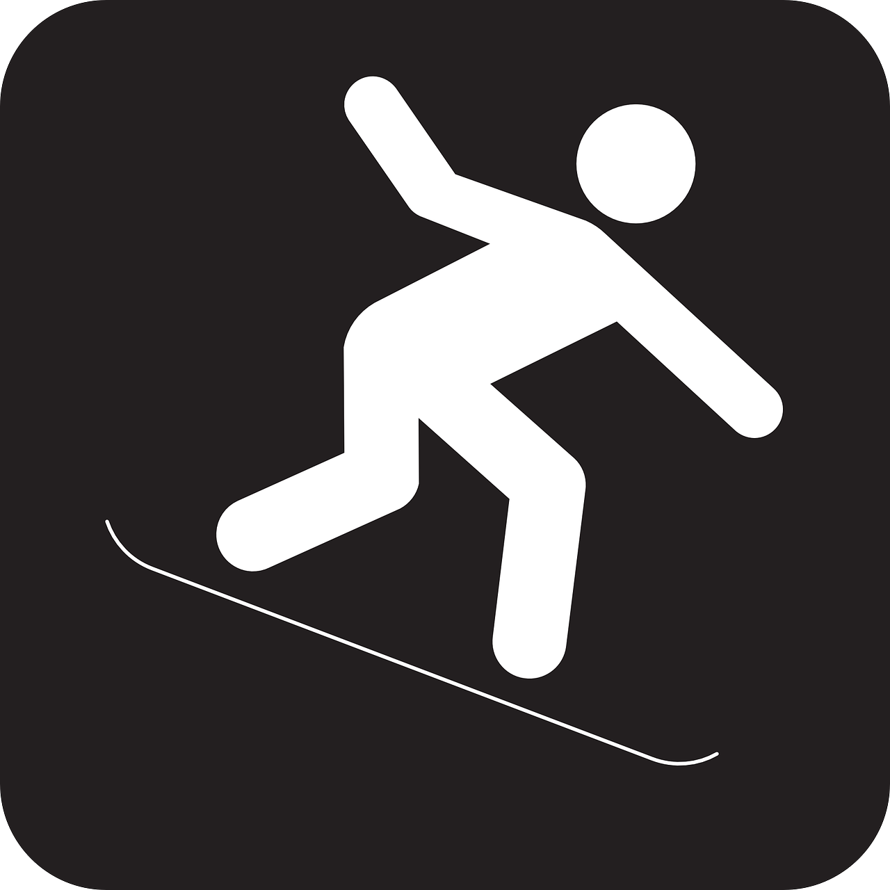 snowboard skiing snow free photo