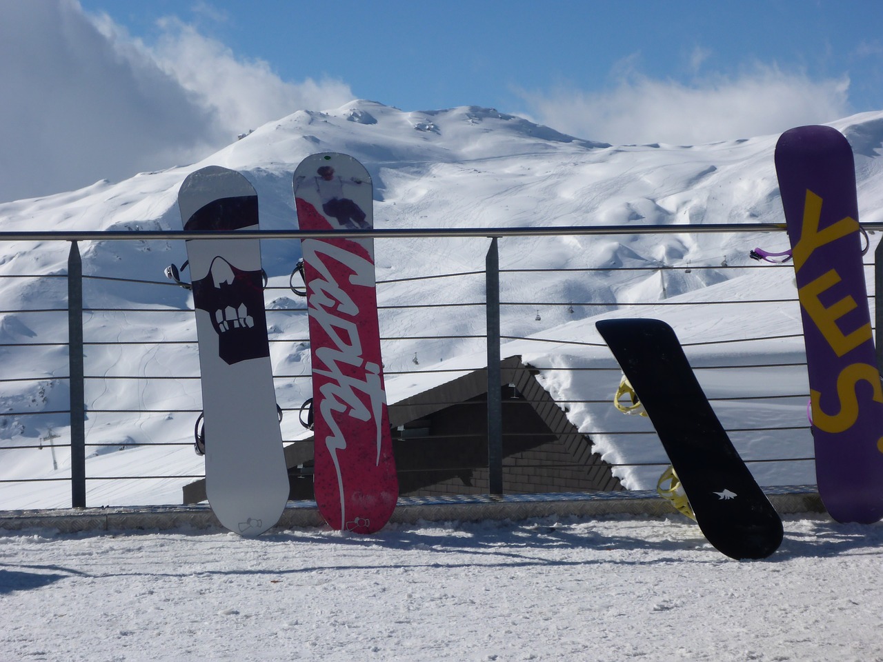 snowboards snow alps free photo
