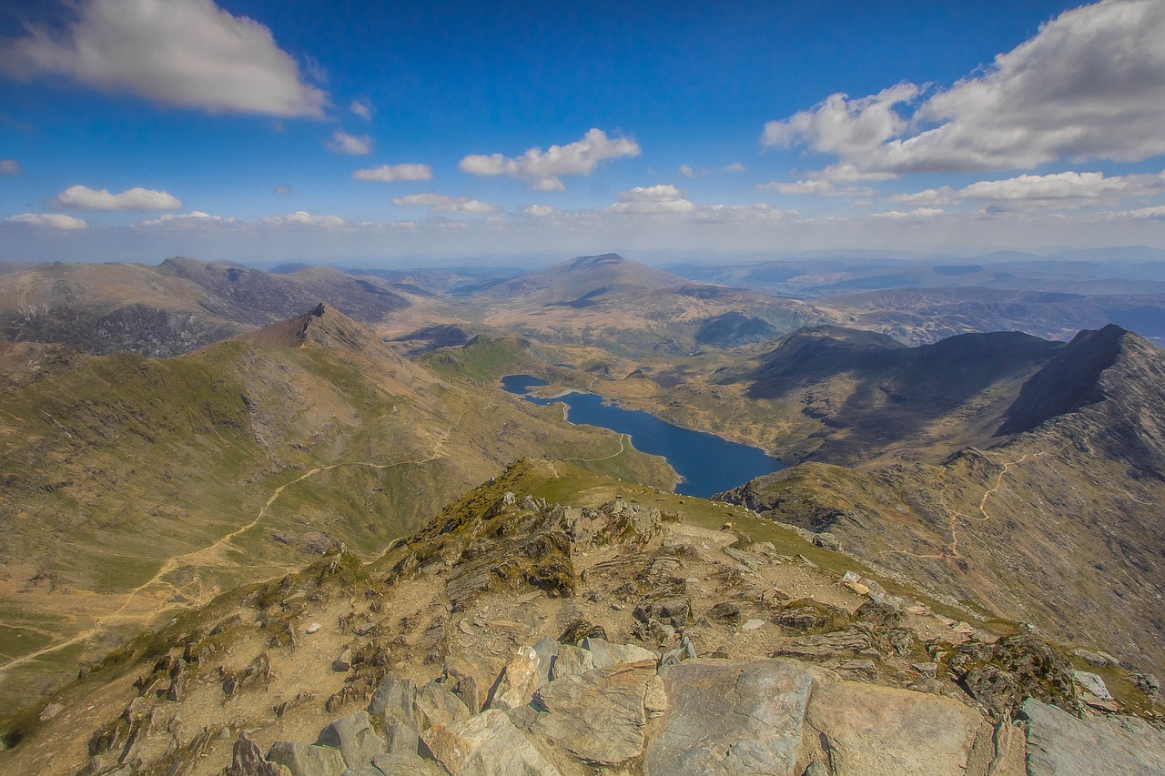 snowdon top panorama free photo