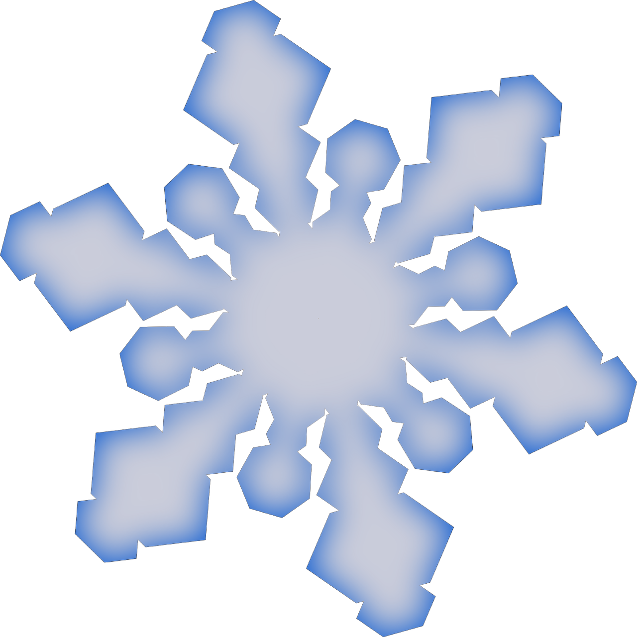 snowflake blue geometrical free photo