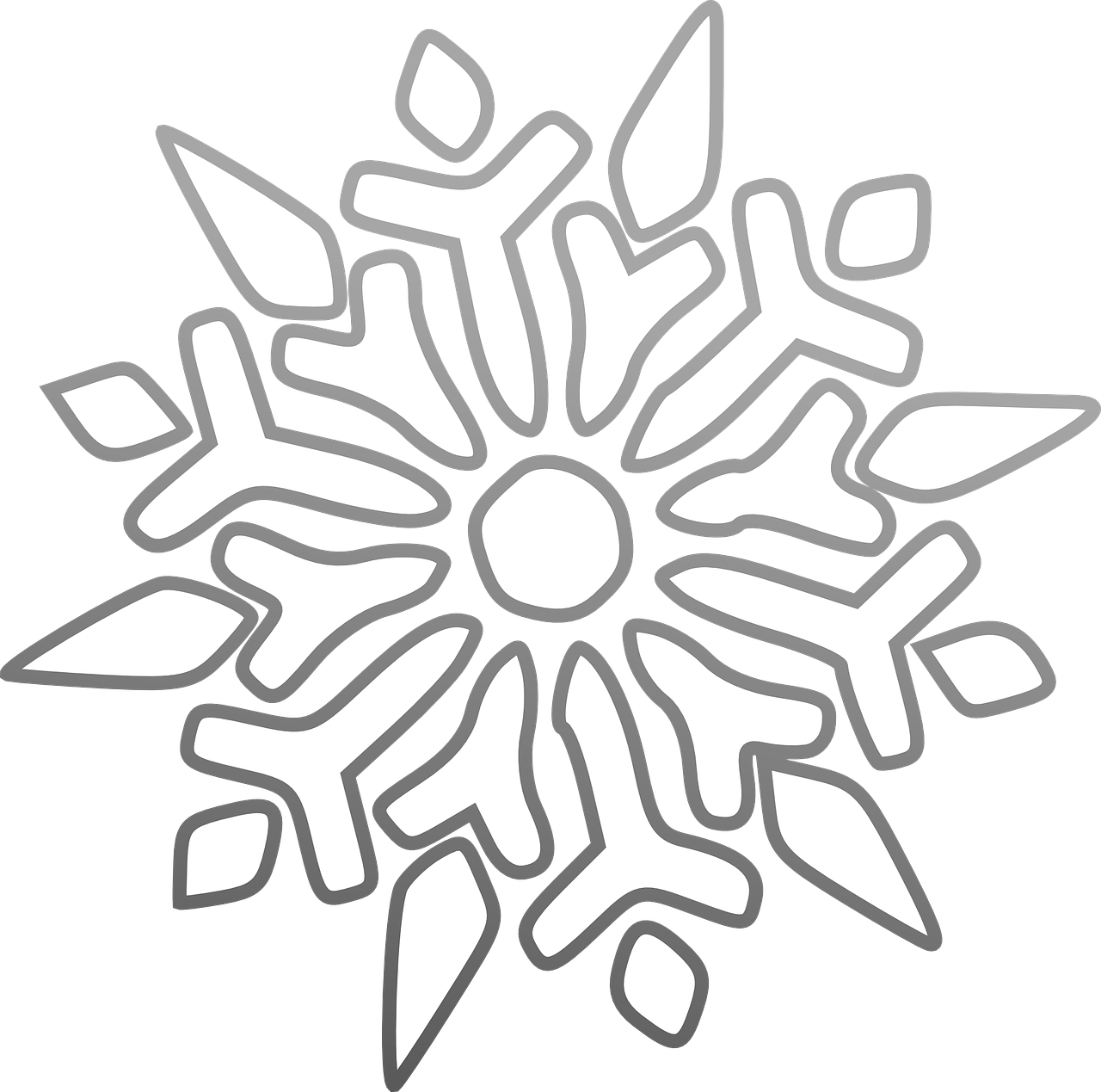 snowflake ice star free photo