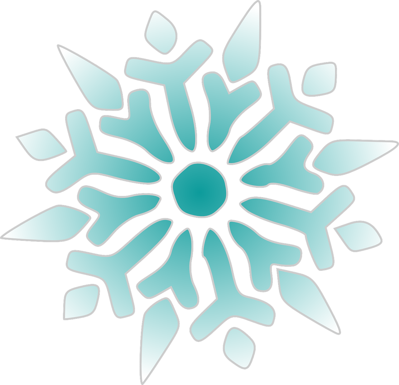 snowflake crystal blue free photo