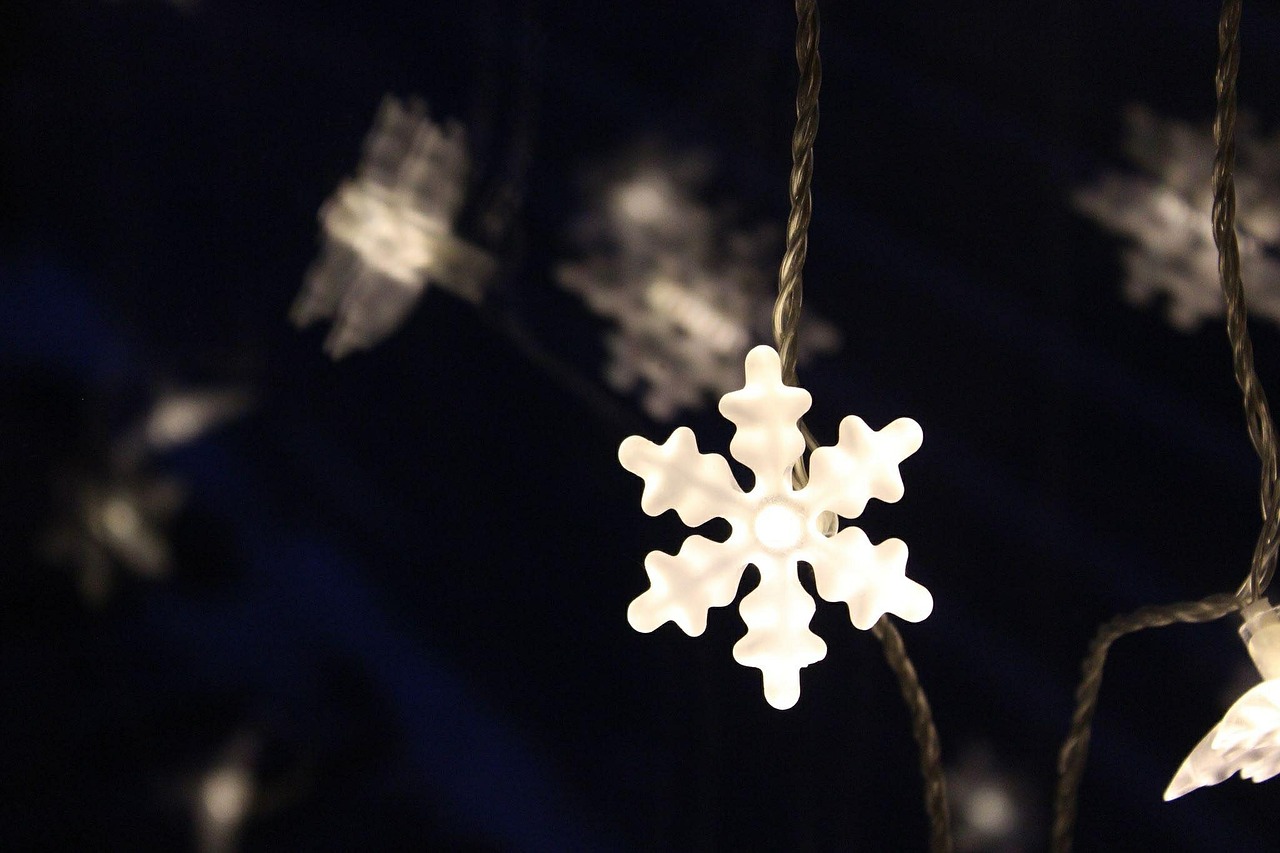 snowflake winter decoration free photo