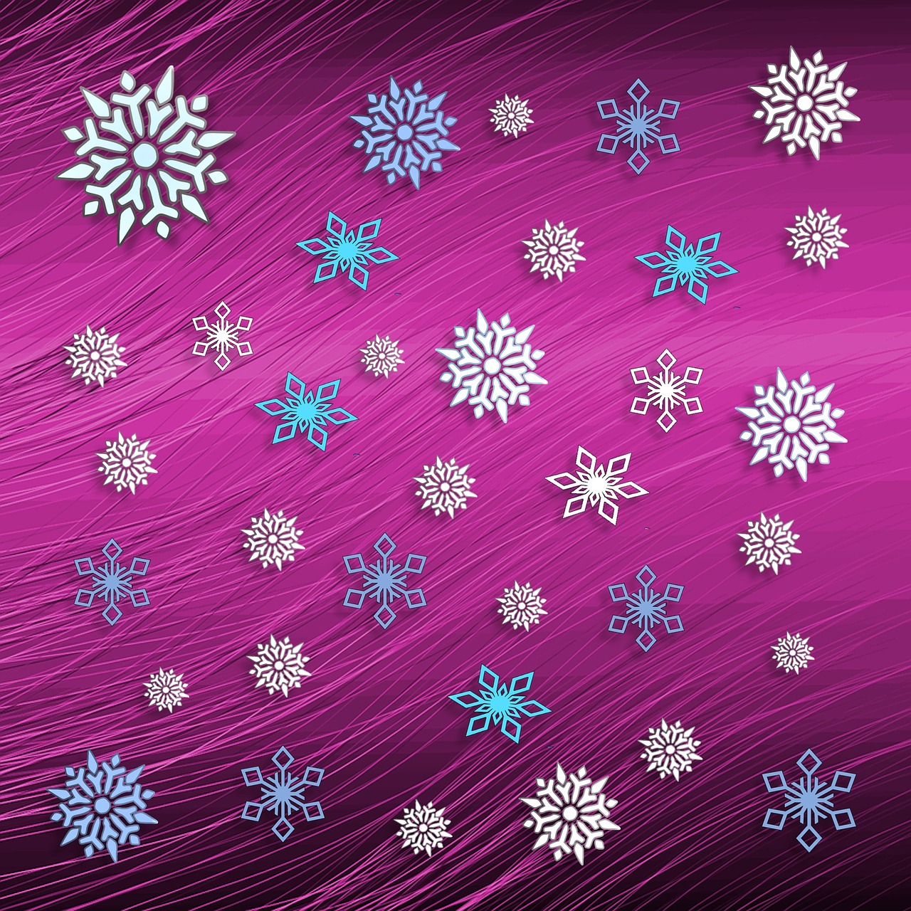 snowflakes 3d random free photo