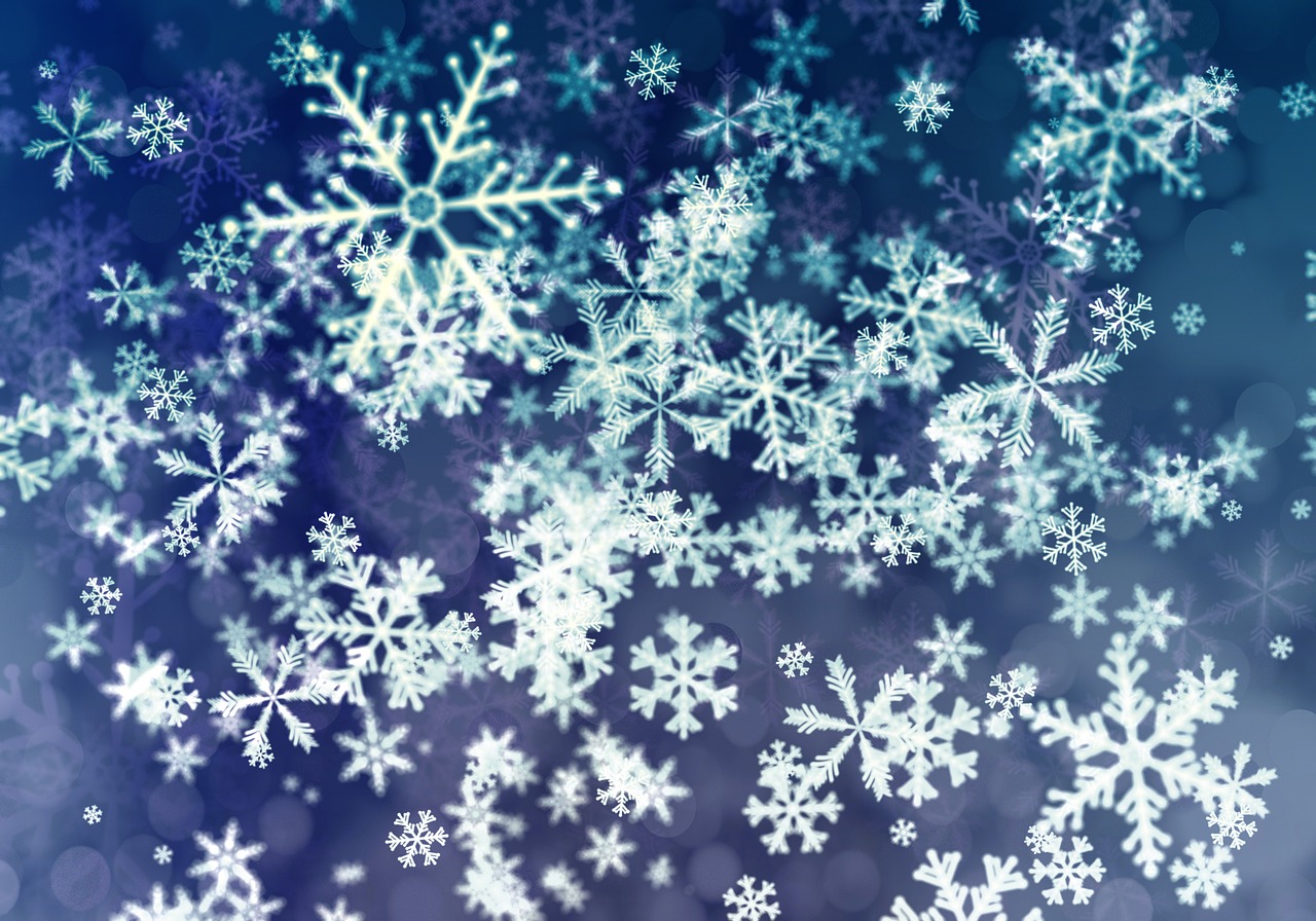 snowflakes  winter  crystal free photo